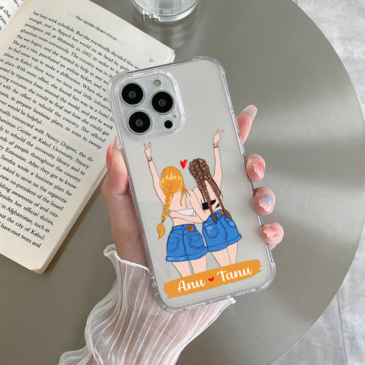 Besties Forever Customize Transparent Silicon Case For Samsung