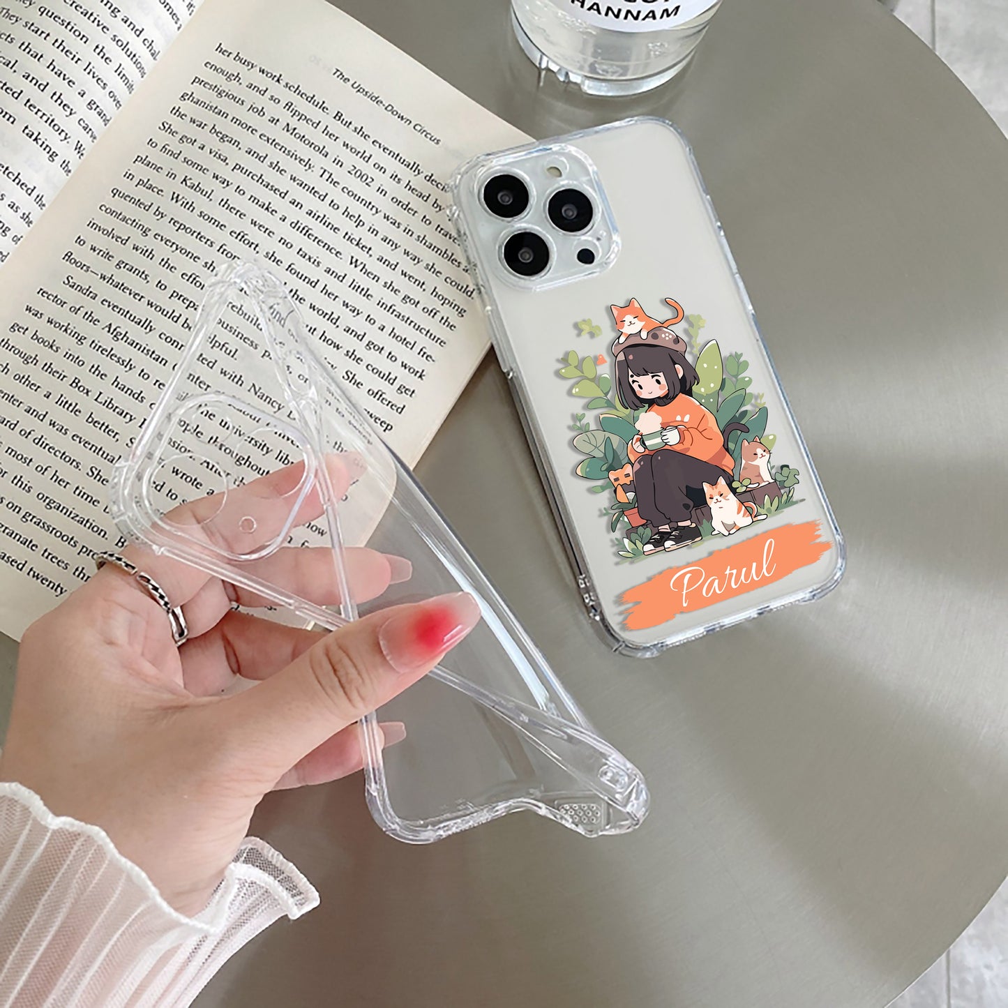 Cat Lover Customize Transparent Silicon Case For Oppo