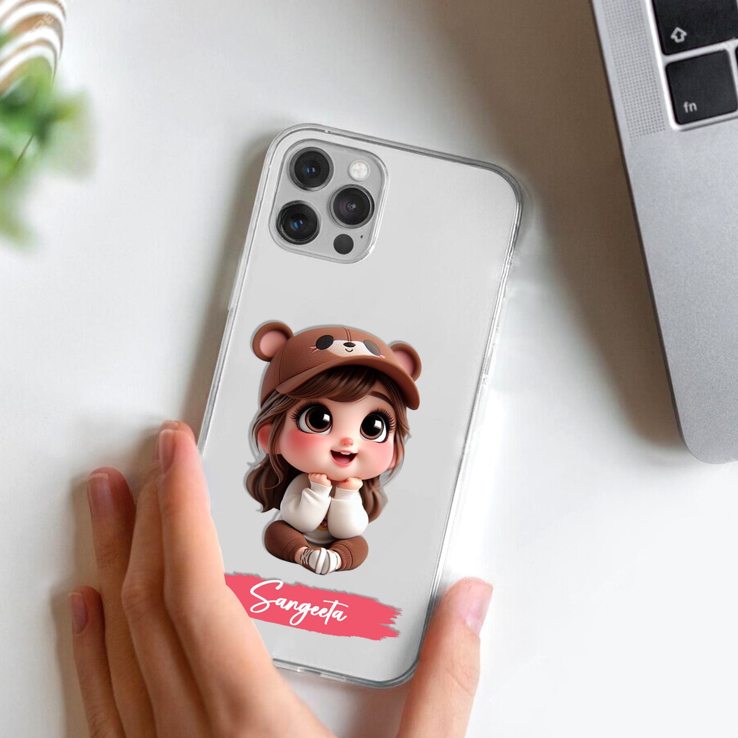 Little Girl Customize Transparent Silicon Case For Samsung