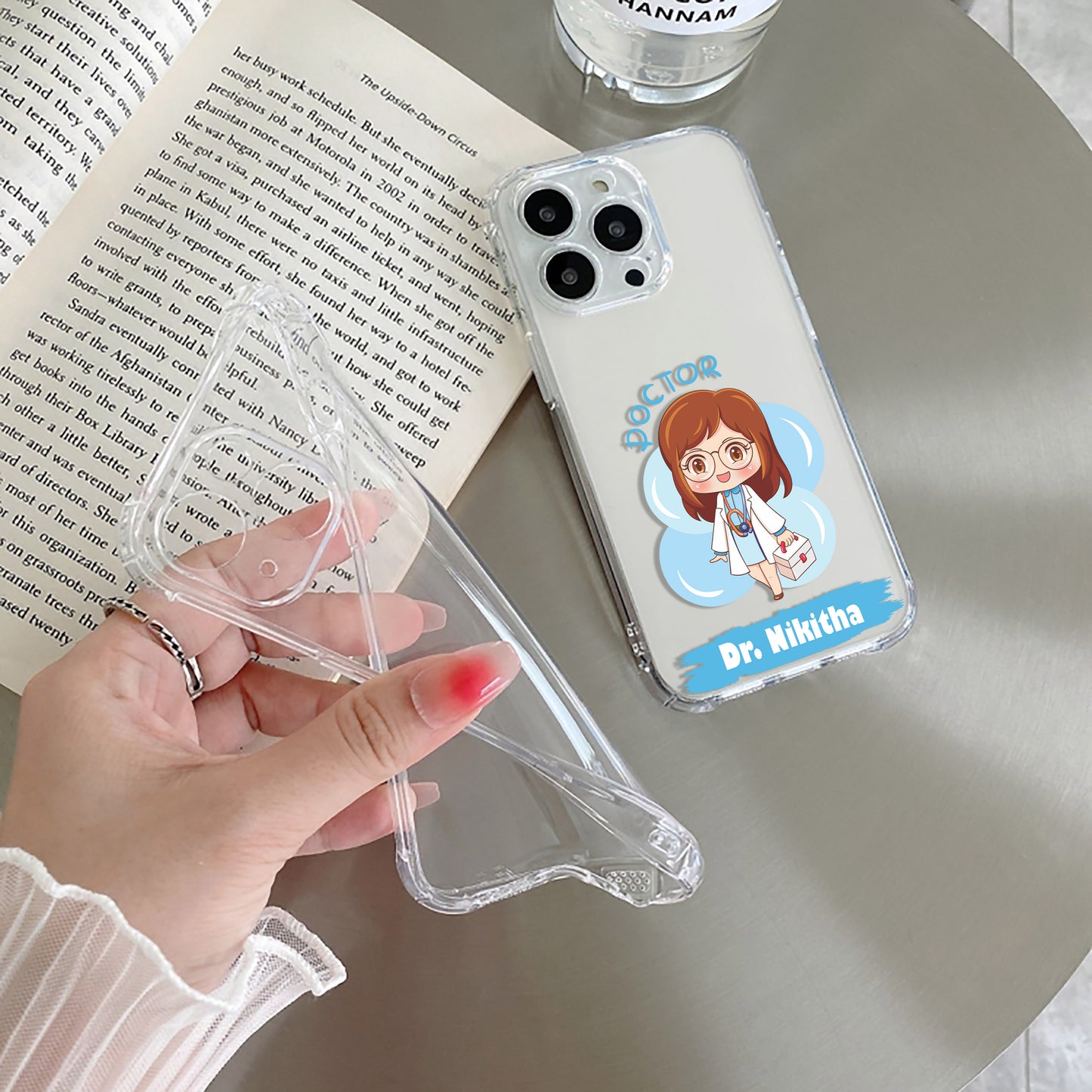 Future Doctor Customize Transparent Silicon Case For Samsung