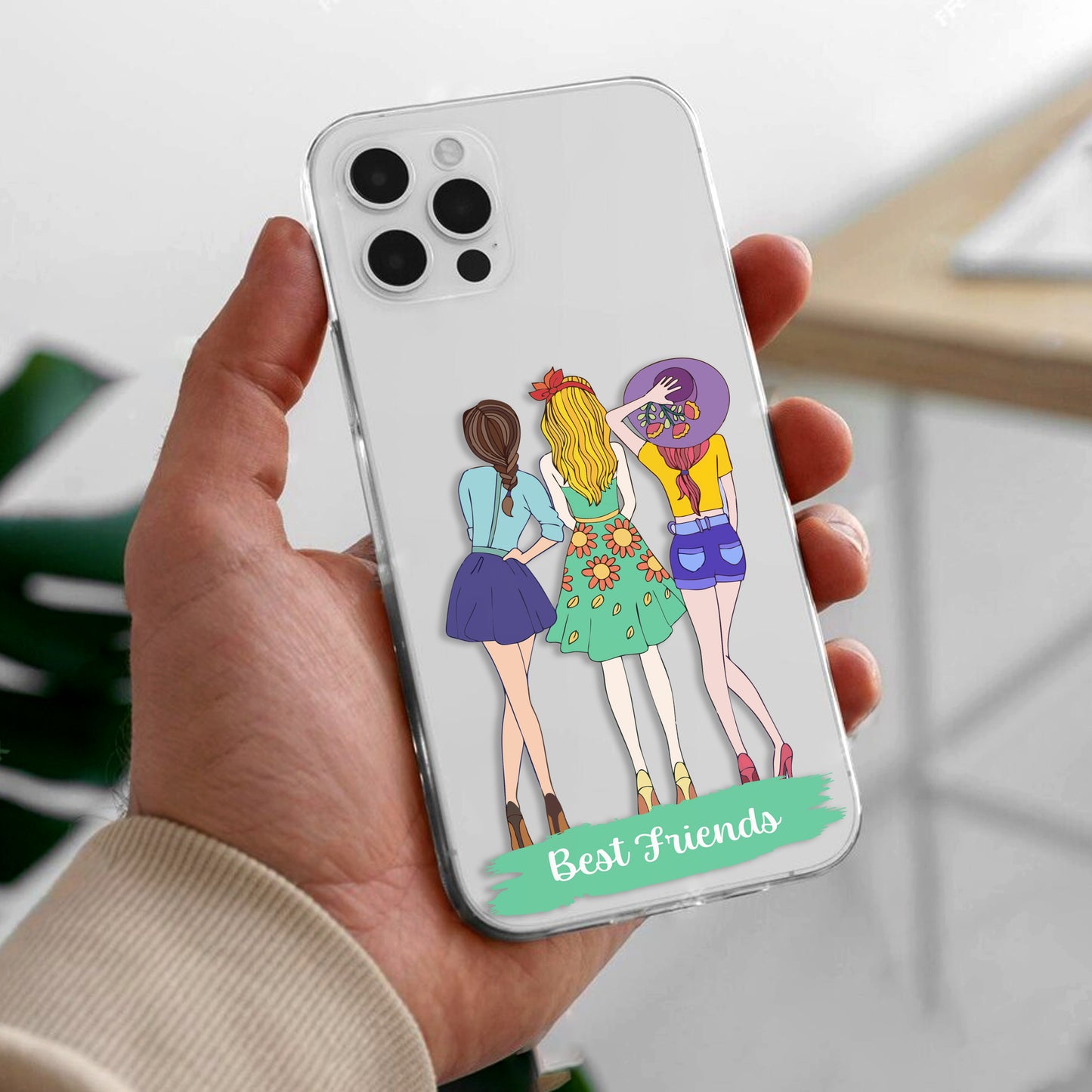 Friends Forever Customize Transparent Silicon Case For Samsung