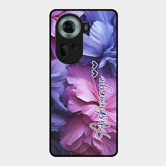 Perfect Customized Floral Glossy Metal Case Cover For Oppo