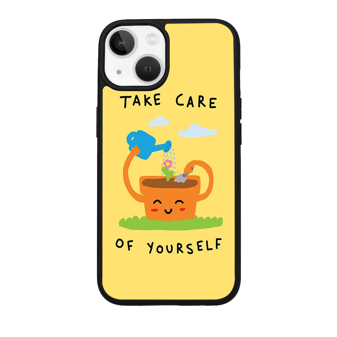 Take Care Glossy Metal Case Cover For iPhone