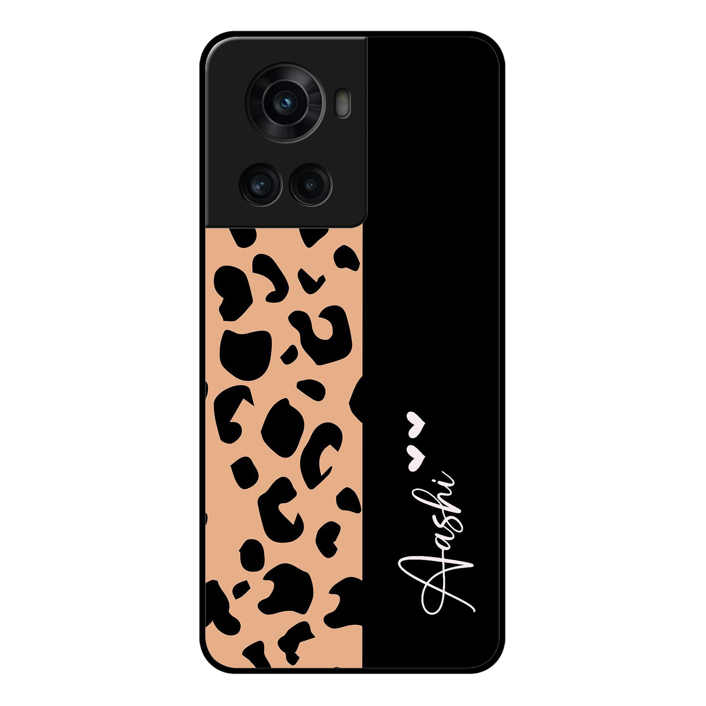 Leopard Glossy Metal Case Cover For OnePlus