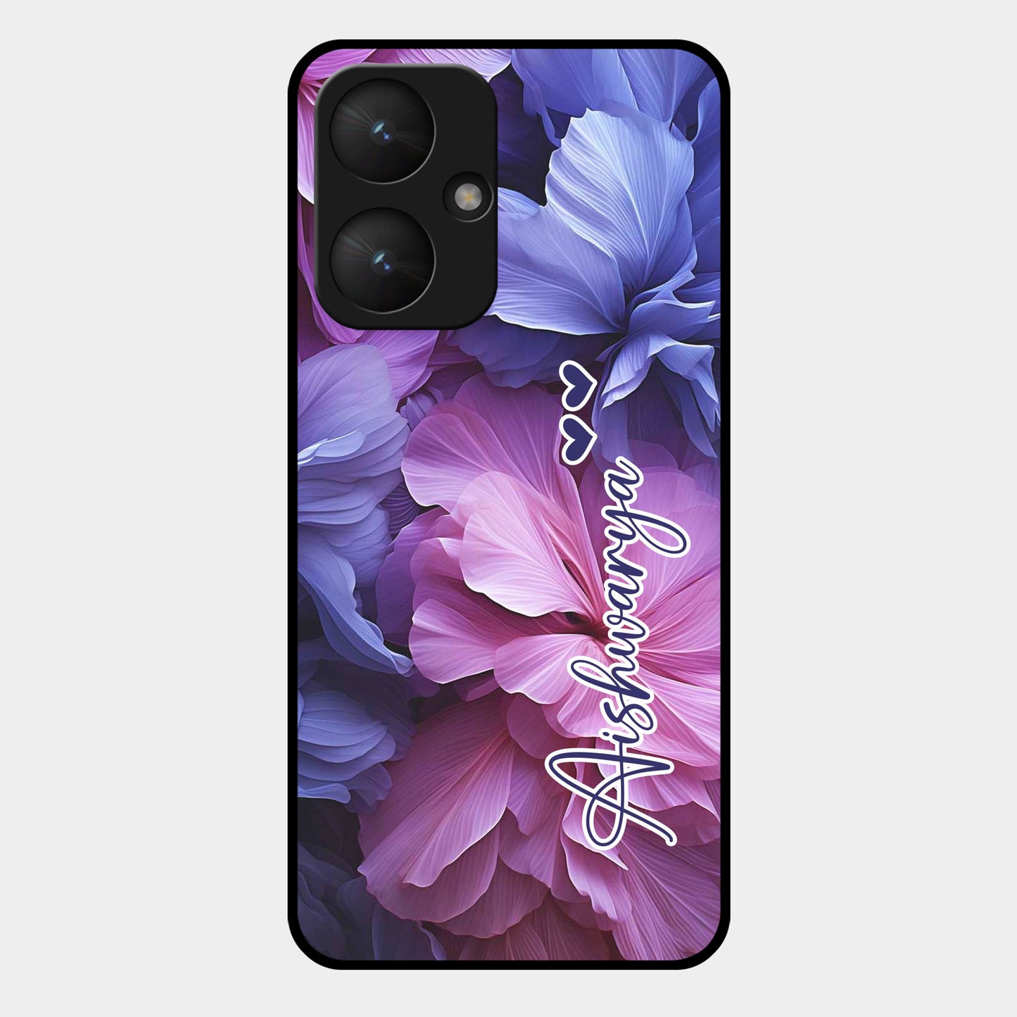 Perfect Customized Floral Glossy Metal Case Cover For Redmi