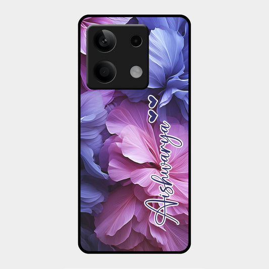 Perfect Customized Floral Glossy Metal Case Cover For Redmi
