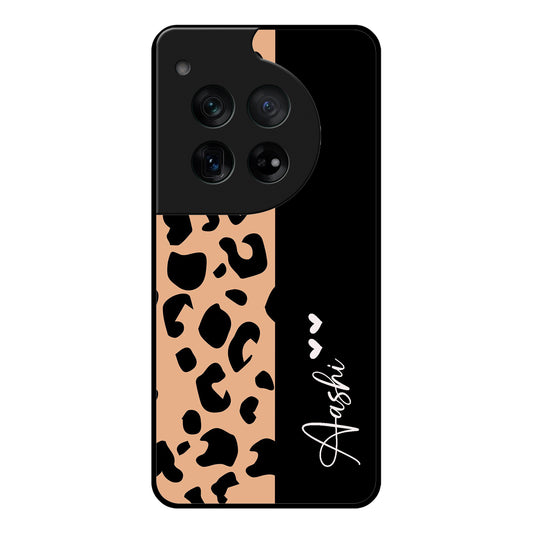 Leopard Glossy Metal Case Cover For OnePlus
