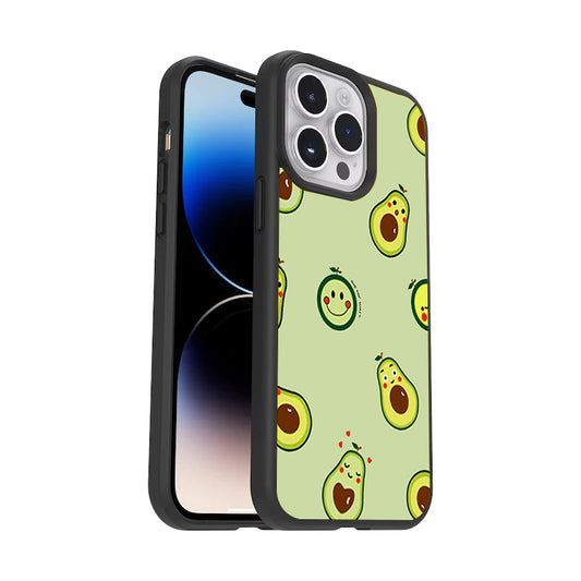 Cute Avocado Glossy Metal Case Cover For Poco