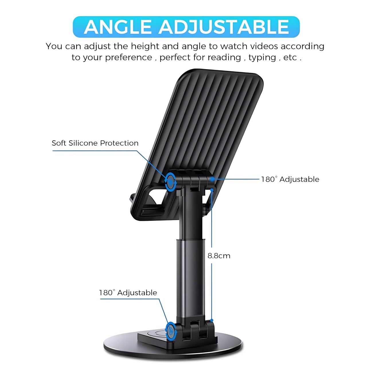 Flexifit Universal Mobile Stand, 360-Degree Rotation, Phone Holder