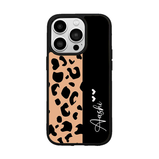 Leopard Glossy Metal Case Cover For iPhone