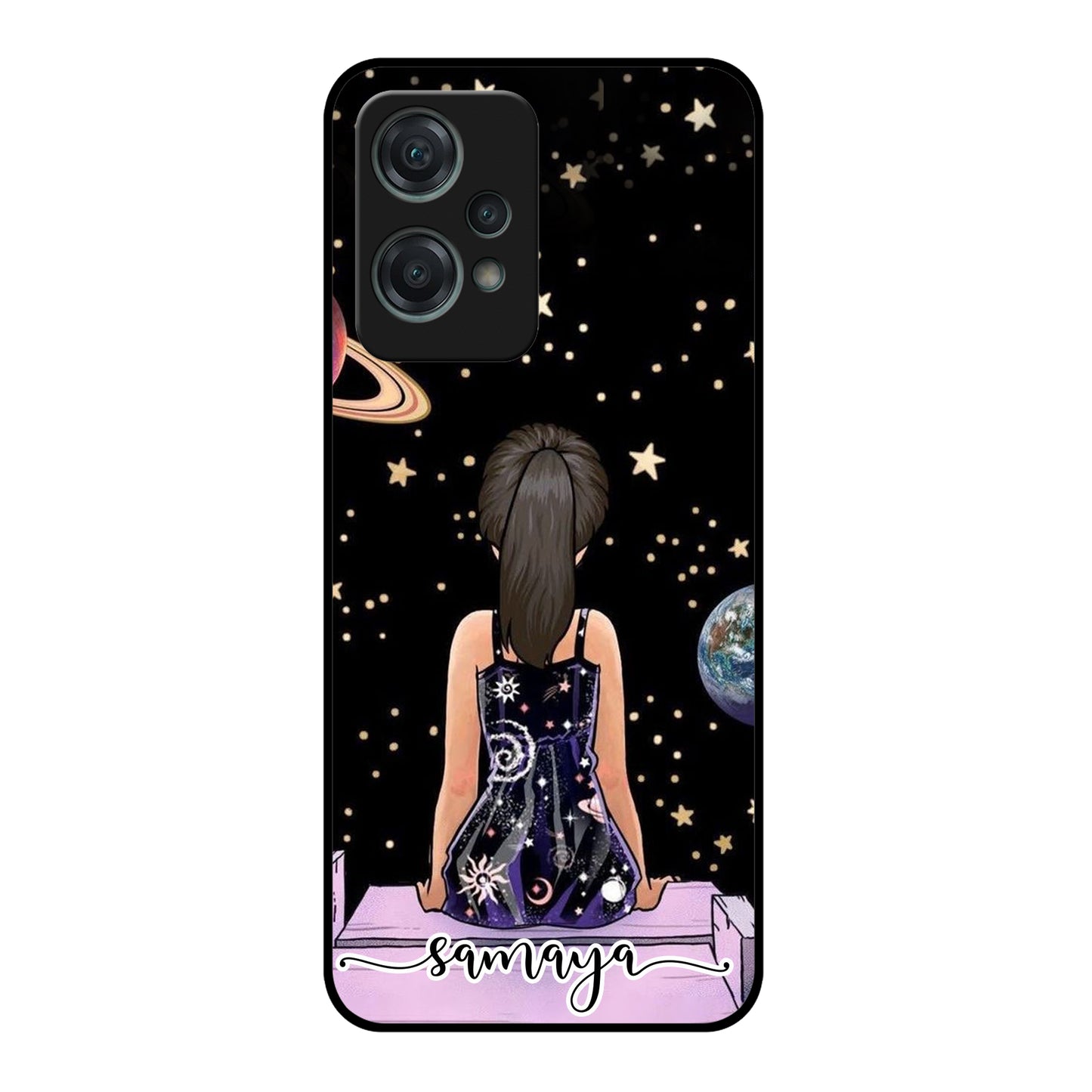 Girl In Universe Customised Glossy Metal Case Cover For OnePlus