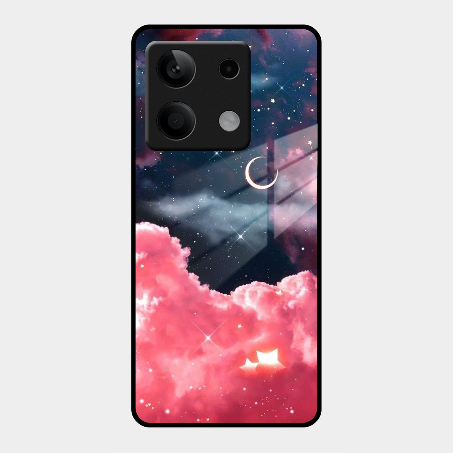Aesthetic Cloud Glass Case Cover For Poco