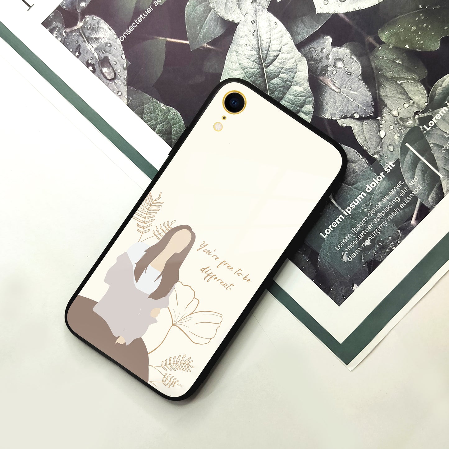 Always Stay Humble And Kind Glass Phone Cover-V2 for iPhone