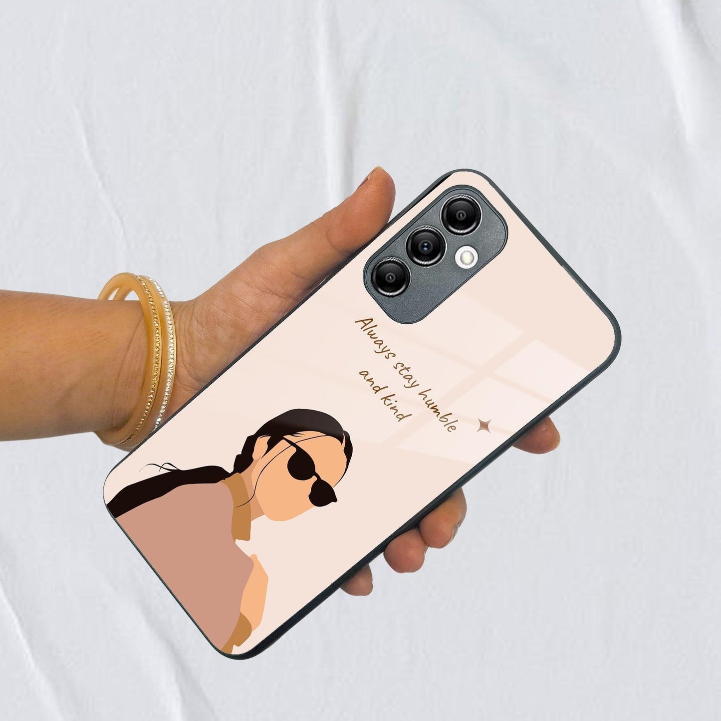 Always Stay Humble And Kind Glass Phone Cover for Samsung