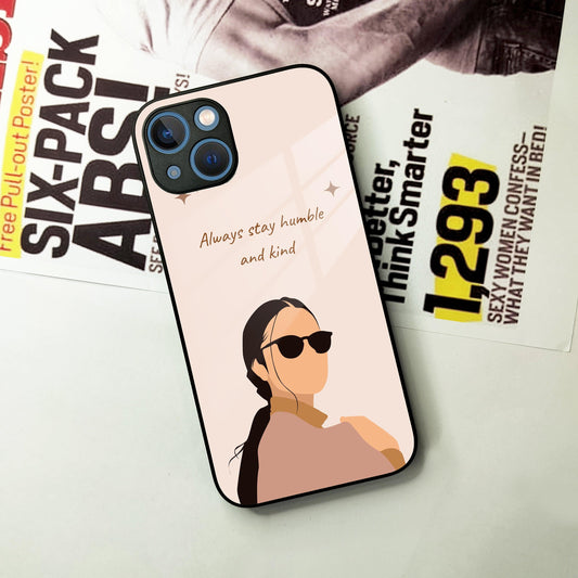 Always Stay Humble And Kind Glass Phone Cover for iPhone - ShopOnCliQ
