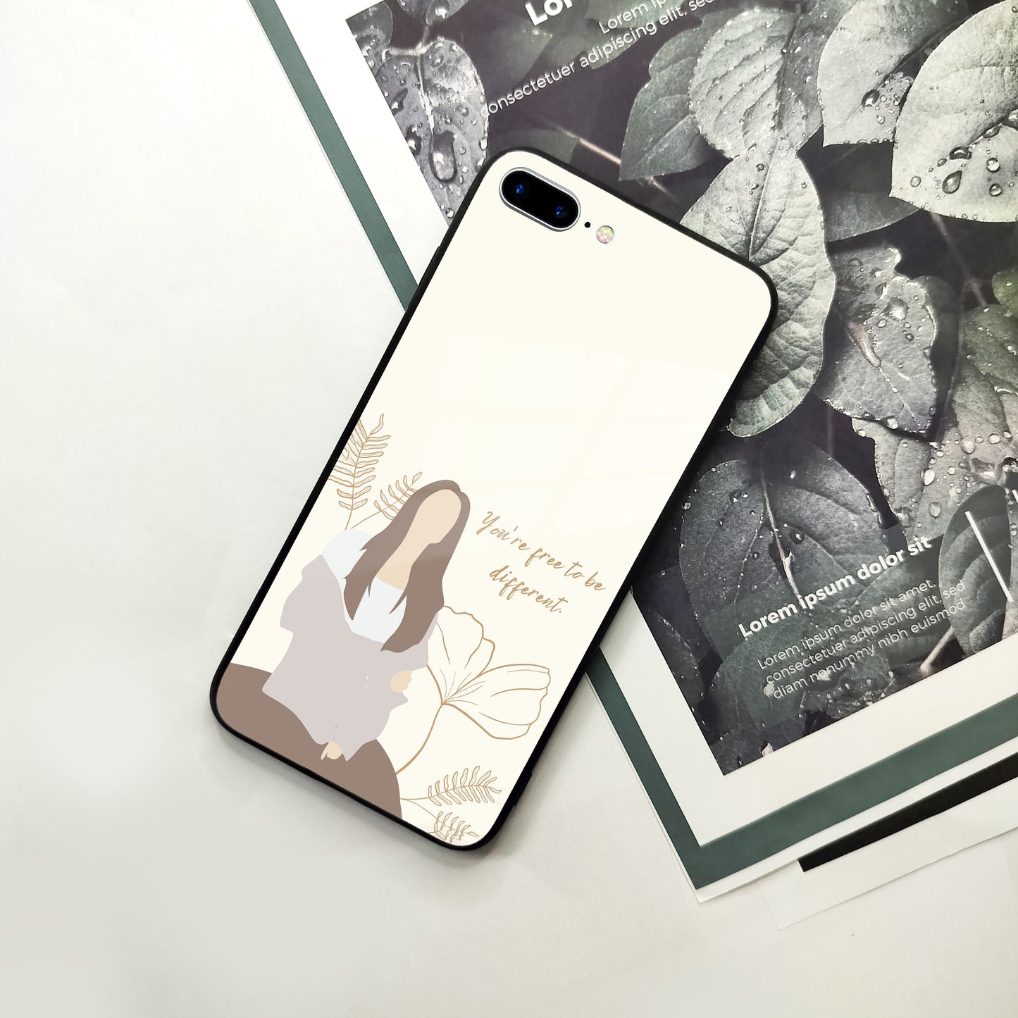 Always Stay Humble And Kind Glass Phone Cover-V2 for iPhone