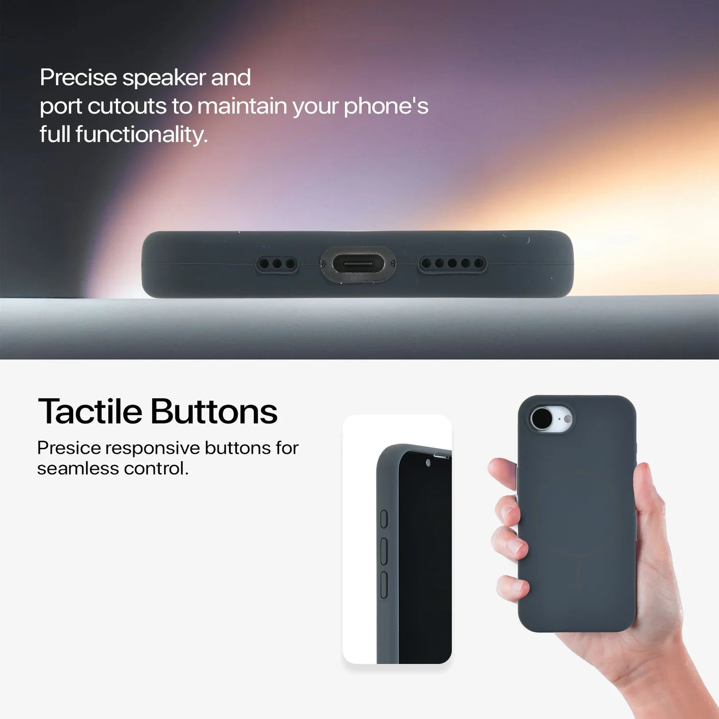 Anti Dust Magsafe Silicone Case - iPhone 16e (Grey) - ShopOnCliQ