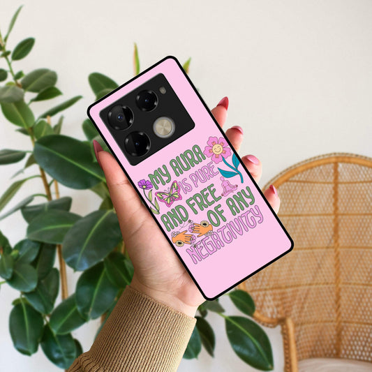 Aura Is Pure Glossy Metal Case Cover For Infinix - ShopOnCliQ