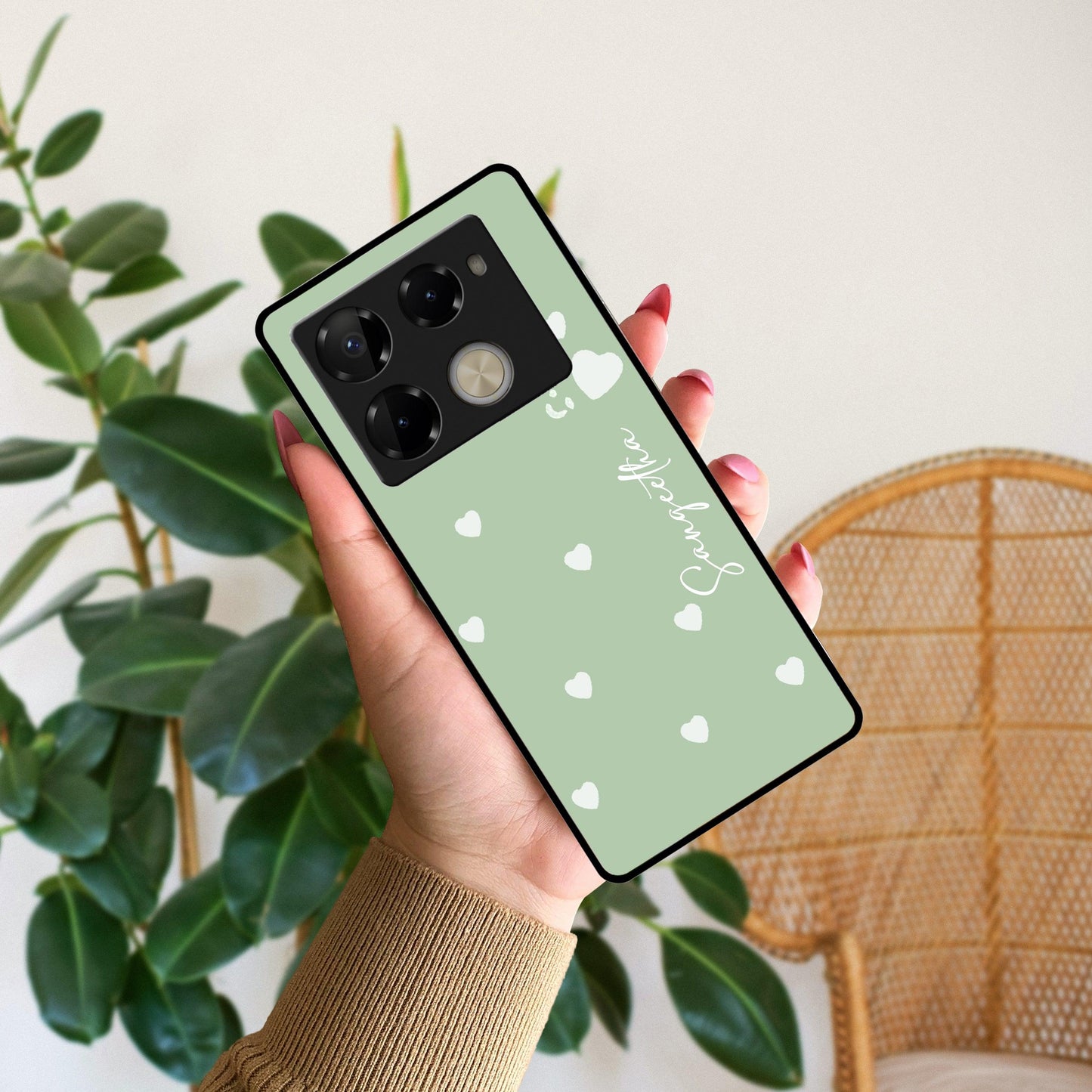 Be Loved Glossy Customised Metal Case Cover Mint Green For Infinix - ShopOnCliQ