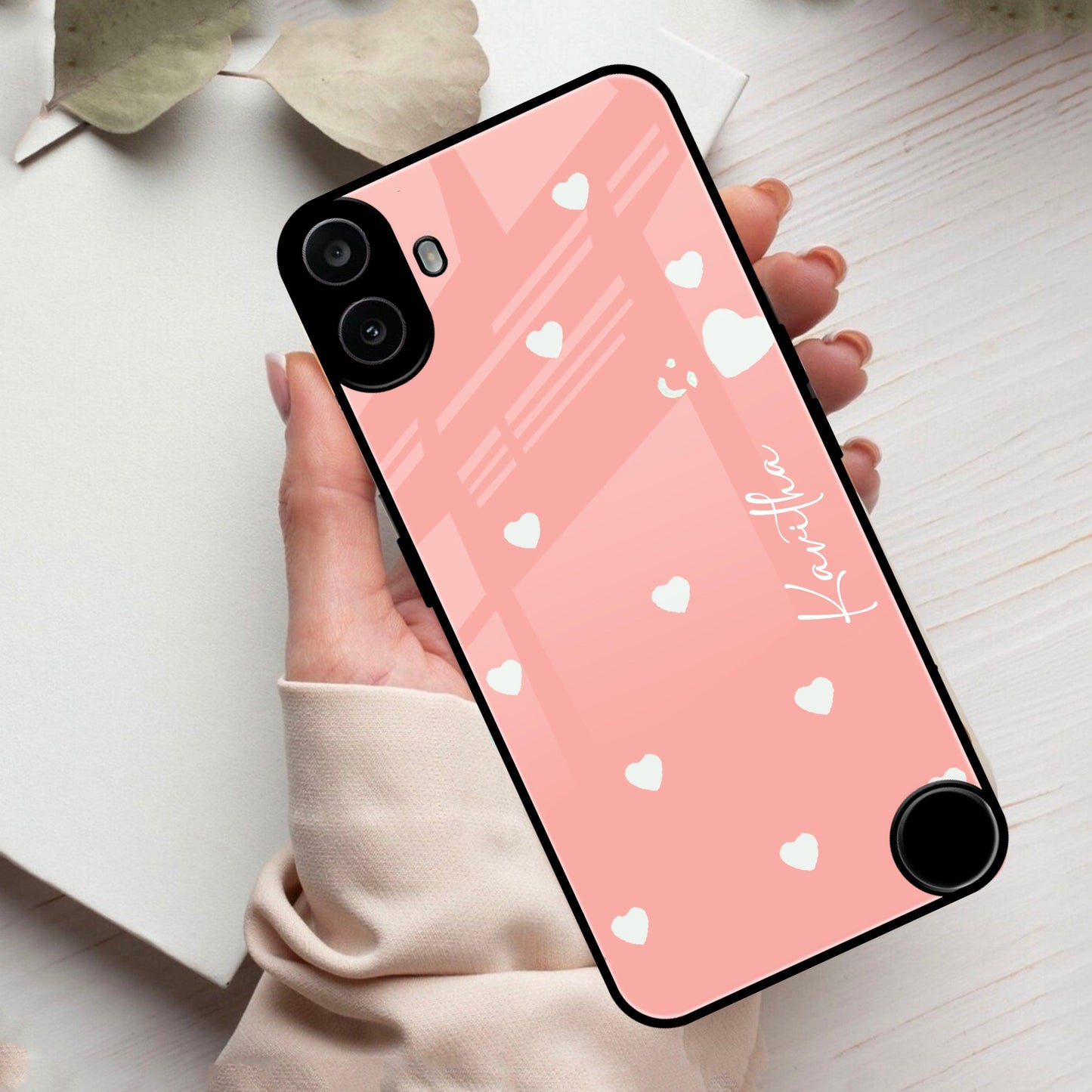 Be Loved Glossy Customised Metal Case Cover Peach For Nothing - ShopOnCliQ