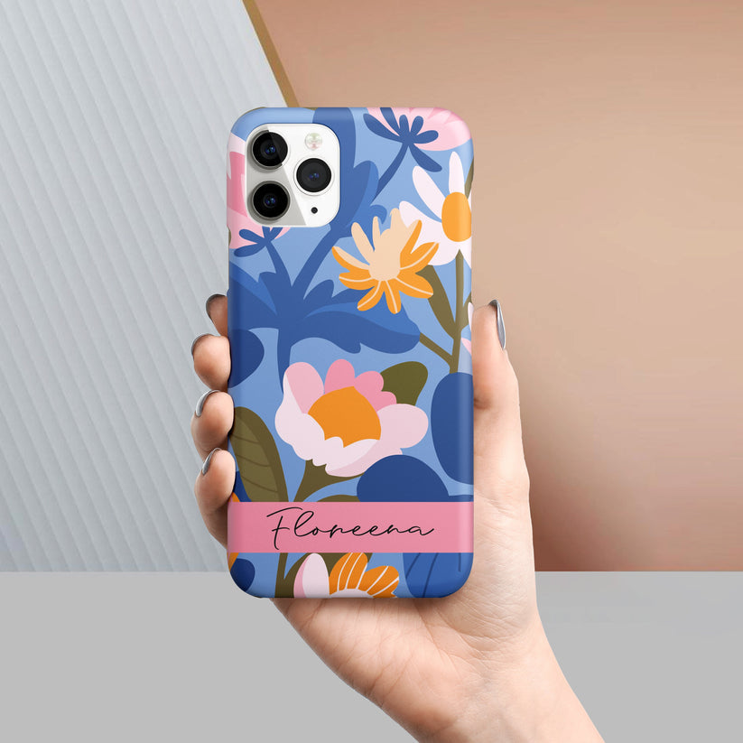 Blossom Motif Slim Phone Case Cover For iPhone