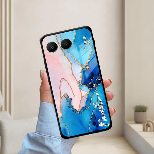 Blue Marble Glossy Metal Case Cover For OnePlus - ShopOnCliQ