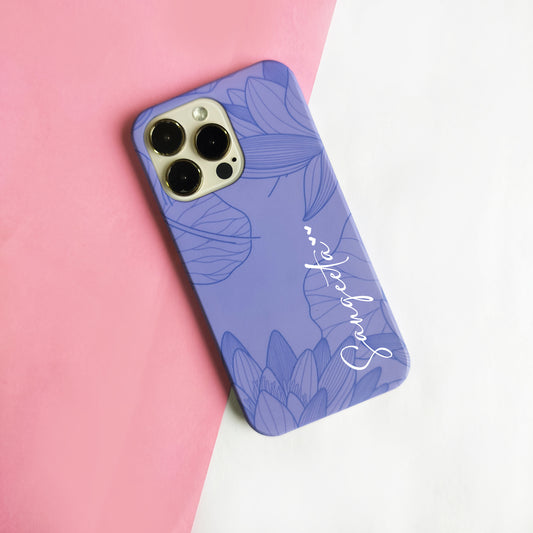 luxury leaves Hard Matte Case Covers  For Samsung