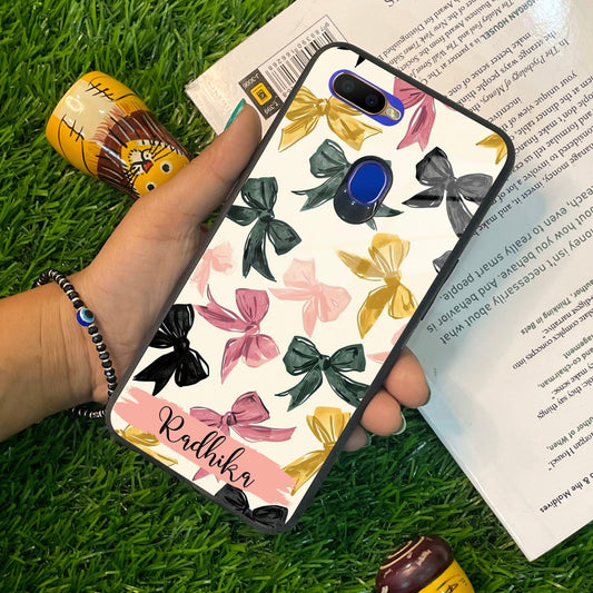 Bow Customize Glass Case Cover For Oppo