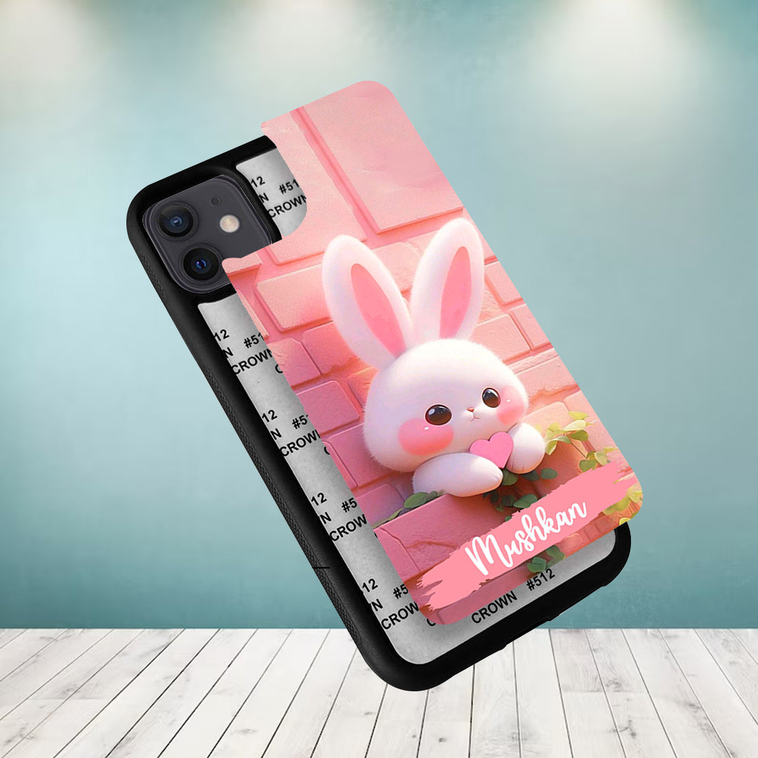 Bunny Glossy Metal Case Cover For Samsung