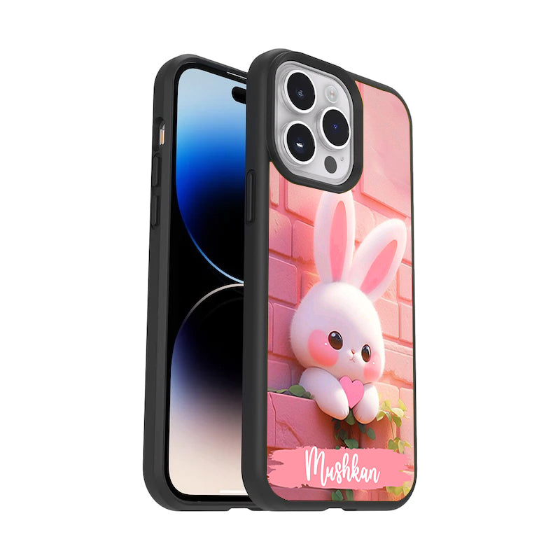 Bunny Glossy Metal Case Cover For Vivo