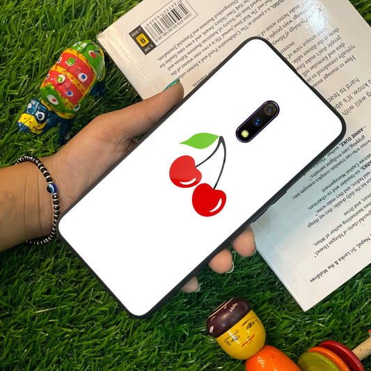 Cherry Glass Case Cover For Realme/Narzo