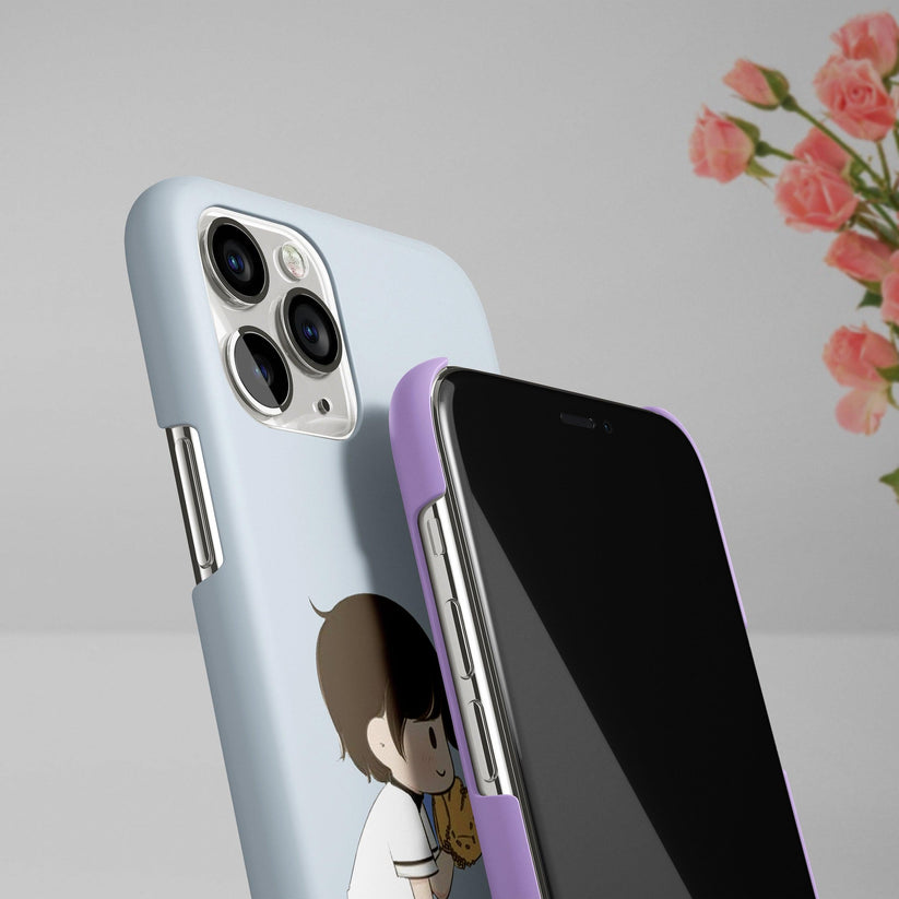 Couple Print Slim Matte  Phone Case Cover Purple For Redmi/Xiaomi