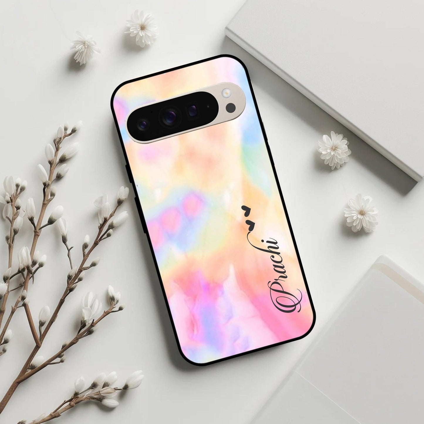 Customized Rainbow Glossy Metal Case Cover V2 For Google