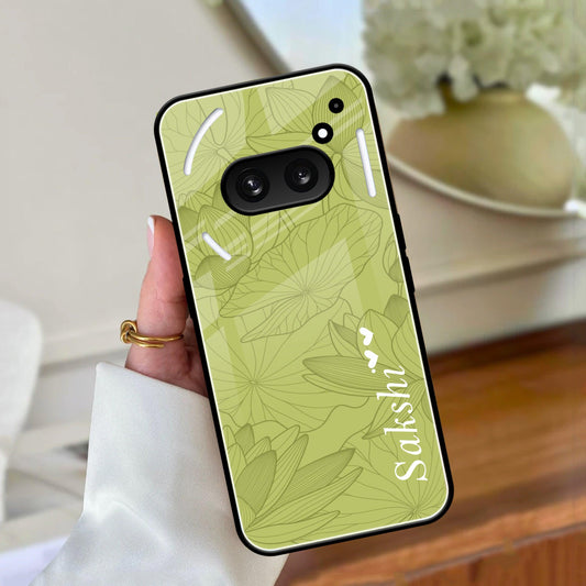 Customized luxury Mint Green leaves Glossy Metal Case Cover For Nothing - ShopOnCliQ