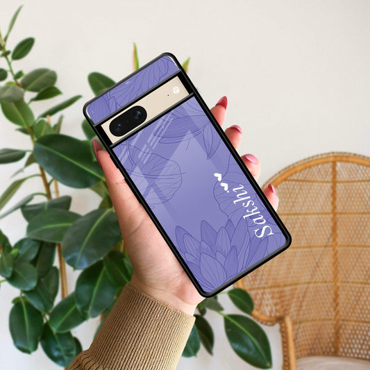 Customized luxury Purple leaves Glossy Metal Case Cover For Google - ShopOnCliQ