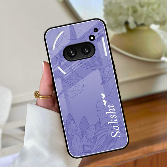 Customized luxury Purple leaves Glossy Metal Case Cover For Nothing - ShopOnCliQ