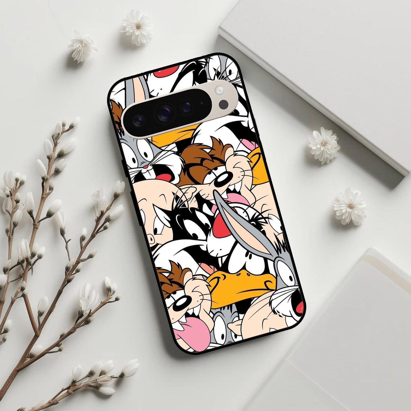 Cute Bugs Bunny Glossy Metal Case Cover For Google
