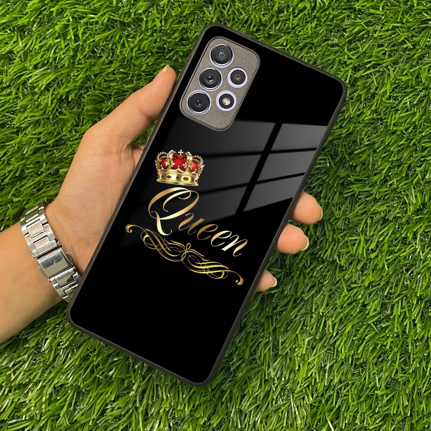 Cute Queen With Crown Glass Case for Samsung ShopOnCliQ