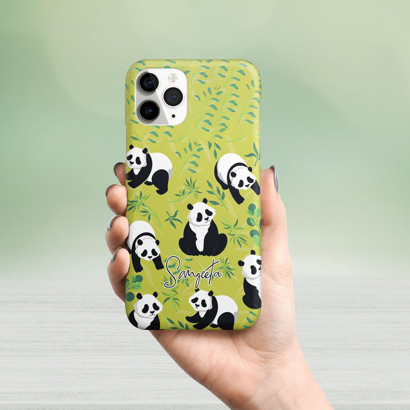 Cute Wild Panda Hard Matte Phone Case Cover For Realme/Narzo