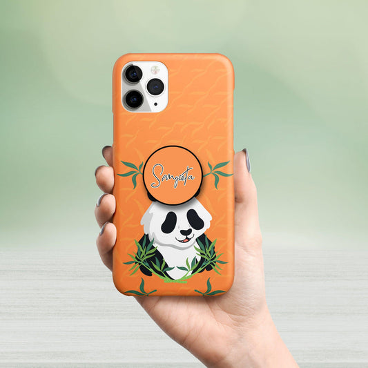 Cute Wild Panda Hard Matte Phone Case Cover For Oppo