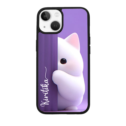 Cute Kittens Glossy Metal Case Cover For iPhone