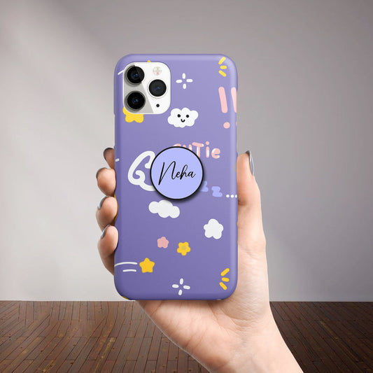 Cutie Nice Day Slim Phone Case Cover Color Purple For Oppo