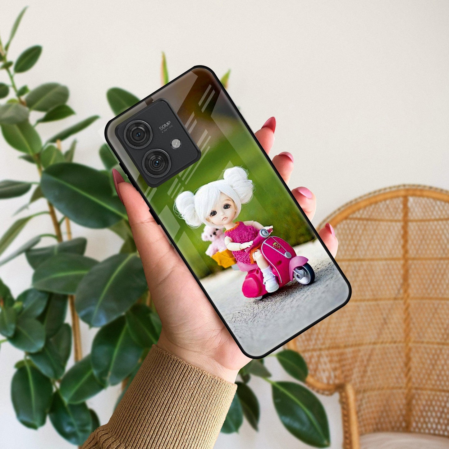 Doll Ridings Glossy Metal Case Cover For Motorola