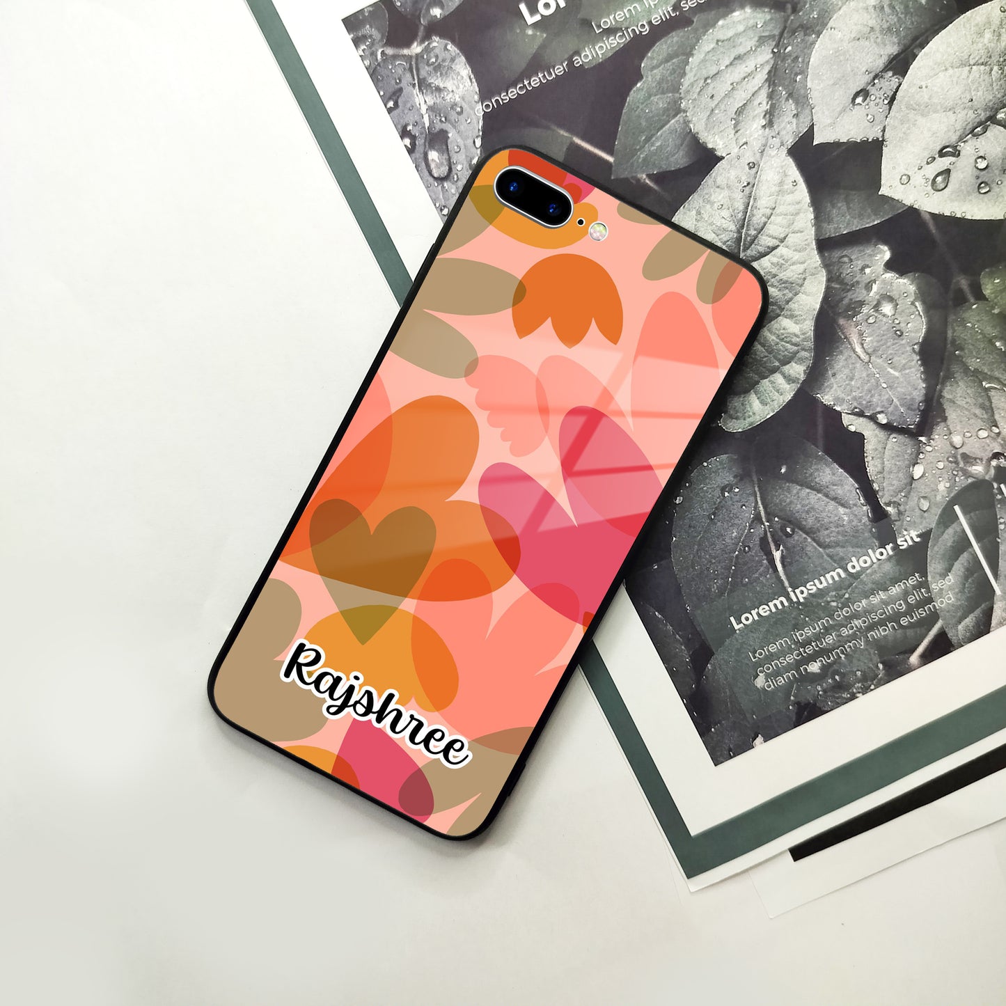 Virginia Customize Glass Case Cover For iPhone