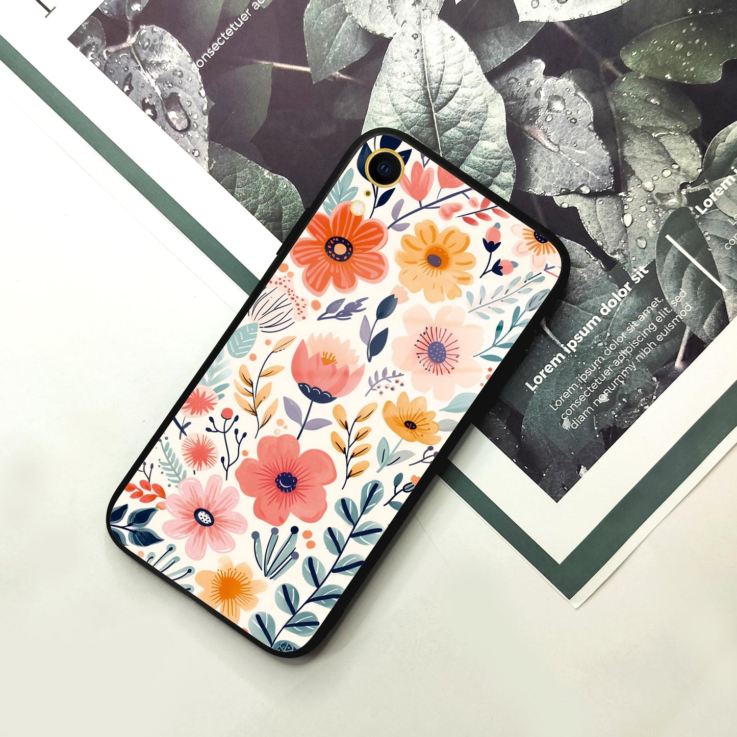Garden of Delights Glass Case Cover For iPhone