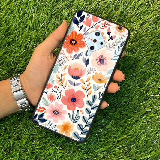 Garden of Delights Glass Case Cover For Vivo