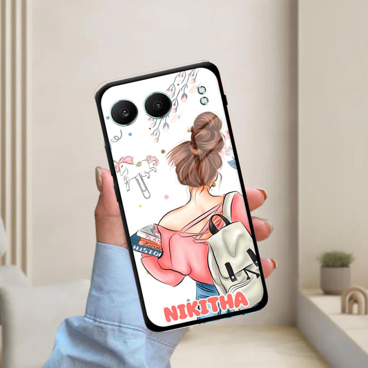 Girl With Book Glossy Metal Case Cover For OnePlus - ShopOnCliQ