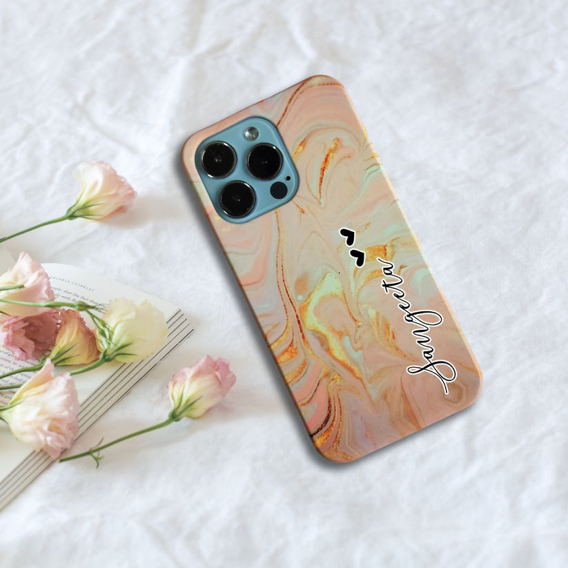 Personalised Marble Slim Phone Case Cover For Samsung