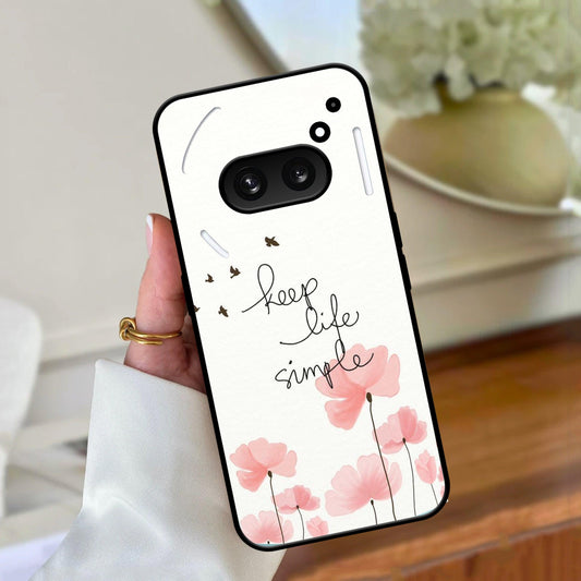 Keep Life Simple Glossy Metal Case Cover For Nothing - ShopOnCliQ