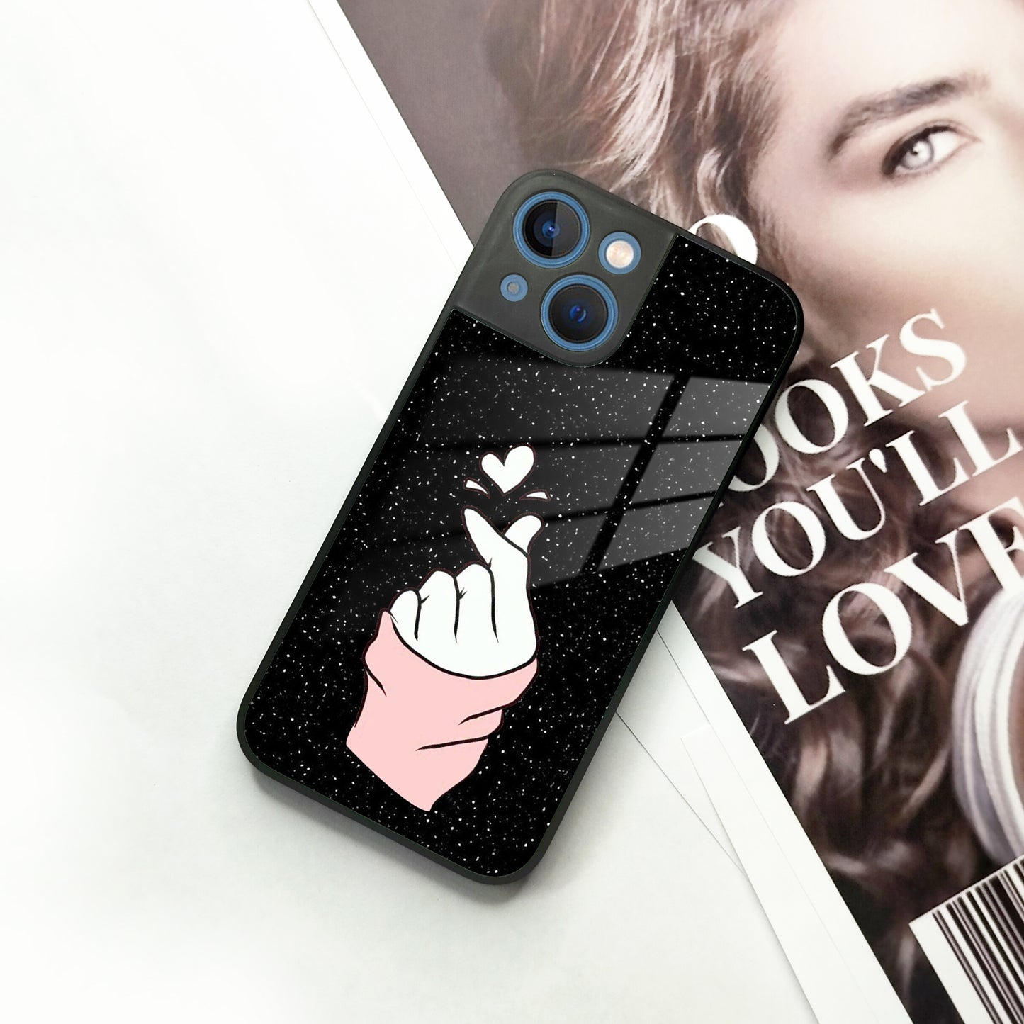 Kpop Love Glass Phone Case And Cover For iPhone